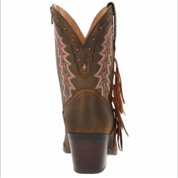 Durango NWT Western Crush Women’s Roasted Pecan Bootie Style Boots Size 9.5 - Picture 3 of 9
